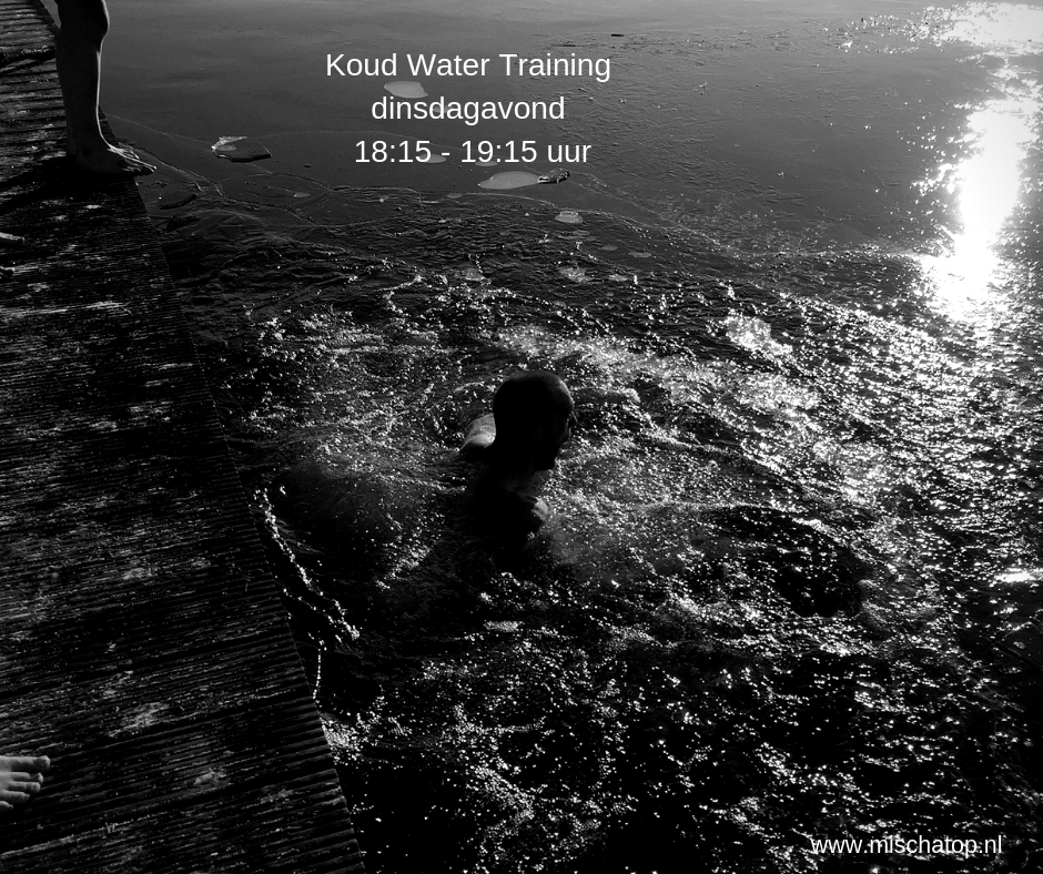 Koud water training Mischa Top dinsdagavond